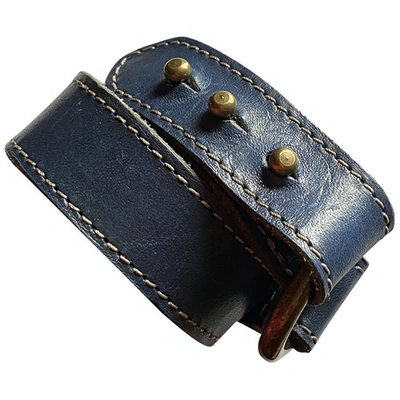 Pre-owned Dsquared2 Blue Leather Bracelet