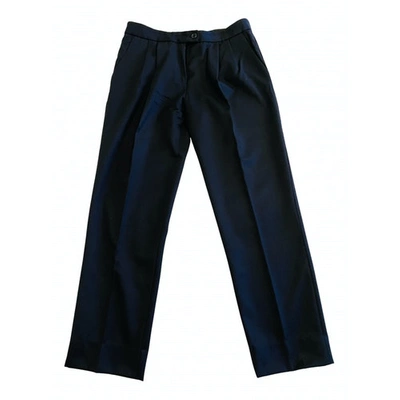 Pre-owned Moschino Cheap And Chic Wool Carot Pants In Black