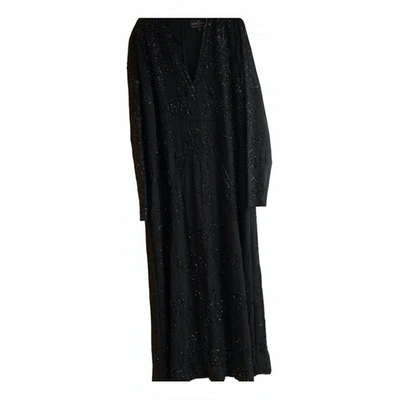 Pre-owned Needle & Thread Glitter Maxi Dress In Black