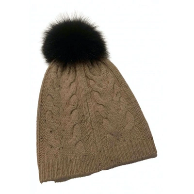 Pre-owned Yves Salomon Beige Cashmere Hat