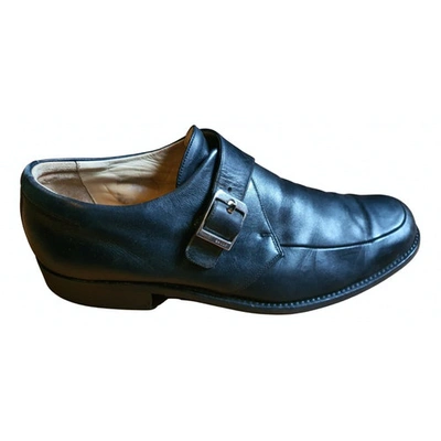 Pre-owned Bally Black Leather Flats