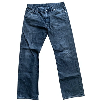 Pre-owned Louis Vuitton Grey Cotton Jeans