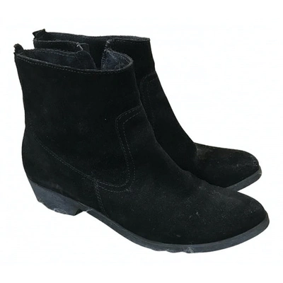 Pre-owned Ohne Titel Black Suede Ankle Boots