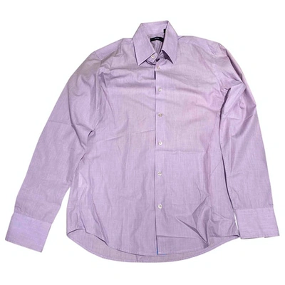 Pre-owned Hugo Boss Shirt In Purple