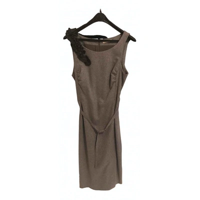 Pre-owned Ermanno Scervino Wool Dress In Grey