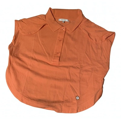Pre-owned Carven Orange Cotton Top