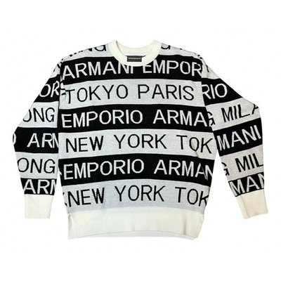 Pre-owned Emporio Armani White Viscose Knitwear & Sweatshirt