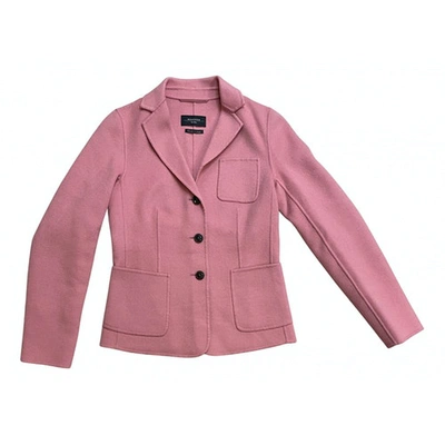 Pre-owned Max Mara Wool Blazer In Pink