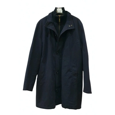 Pre-owned Burberry Black Cotton Coat