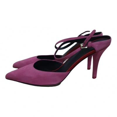 Pre-owned By Malene Birger Sandals In Pink