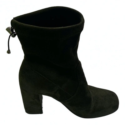 Pre-owned Chiarini Bologna Ankle Boots In Green