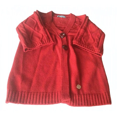 Pre-owned Guess Wool Cardigan In Red