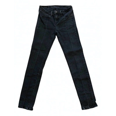 Pre-owned Calvin Klein Slim Jeans In Black