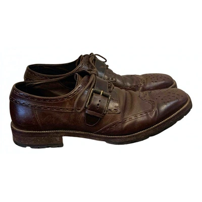 Pre-owned Belstaff Brown Leather Lace Ups