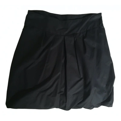 Pre-owned Gas Mini Skirt In Black