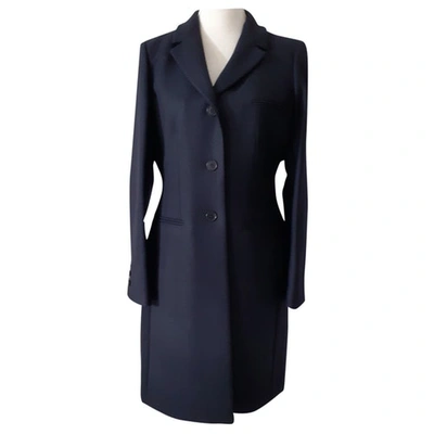 Pre-owned Calvin Klein Collection Anthracite Wool Coat