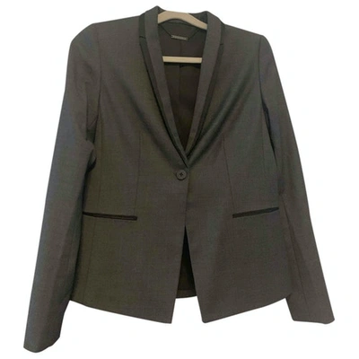 Pre-owned Elie Tahari Suit Jacket In Grey