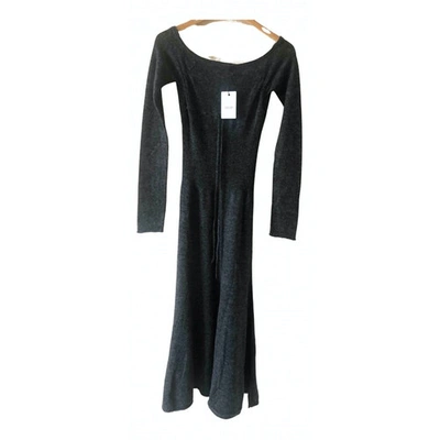 Pre-owned Jacquemus Wool Maxi Dress In Grey
