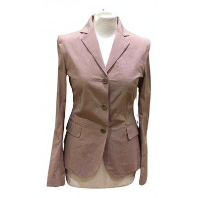 Pre-owned Aspesi Silk Suit Jacket In Pink