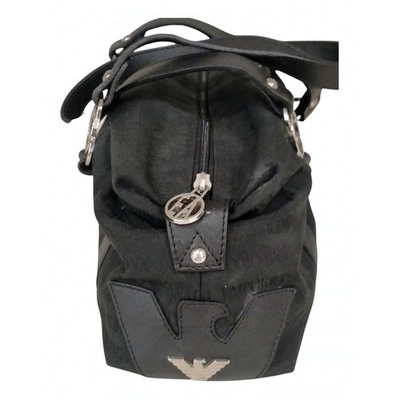 Pre-owned Emporio Armani Cloth Handbag In Black