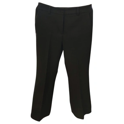 Pre-owned Suoli Trousers In Black