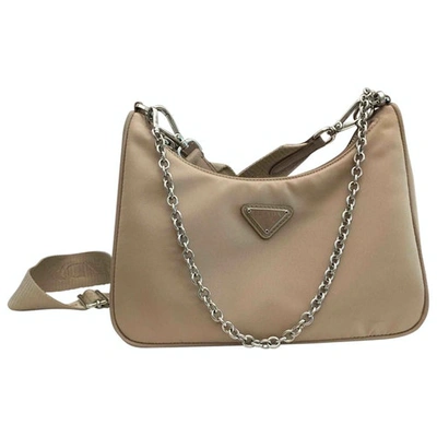 Pre-owned Prada Re-edition Beige Handbag