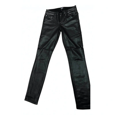 Pre-owned Paige Jeans Trousers In Black