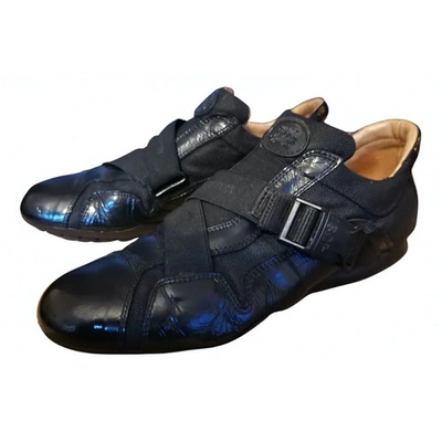 Pre-owned Cesare Paciotti Patent Leather Trainers In Black
