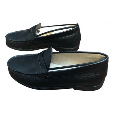 Pre-owned Topman Black Leather Flats