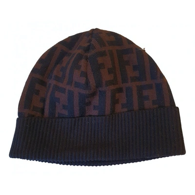 Pre-owned Fendi Brown Wool Hat