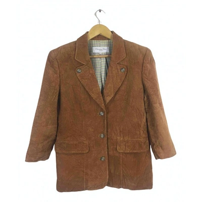 Pre-owned Dior Blazer In Brown