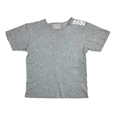 Pre-owned Evisu T-shirt In Grey