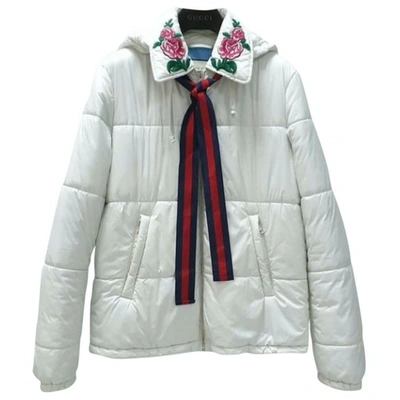 Pre-owned Gucci Puffer In White