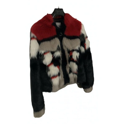 Pre-owned Urbancode Faux Fur Caban In Multicolour