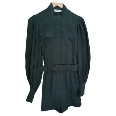 Pre-owned Zimmermann Green Silk Jumpsuits