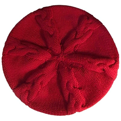 Pre-owned Louis Vuitton Red Wool Hat