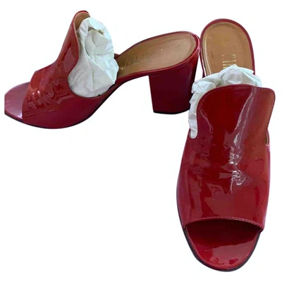 Pre-owned Paris Texas Patent Leather Sandals In Red