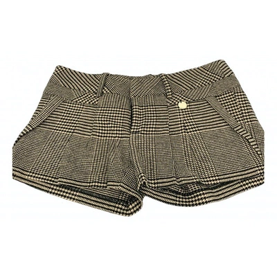 Pre-owned Mangano Brown Cotton - Elasthane Shorts