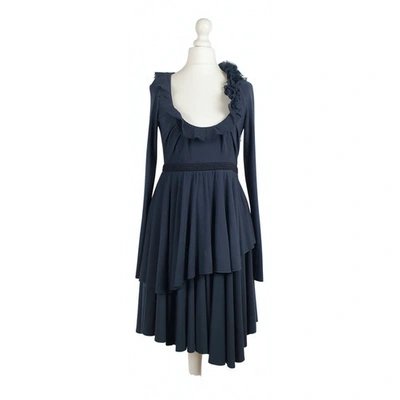 Pre-owned Ermanno Scervino Dress In Blue