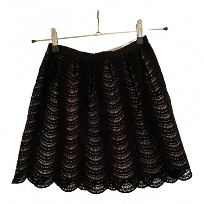 Pre-owned Club Monaco Mini Skirt In Black