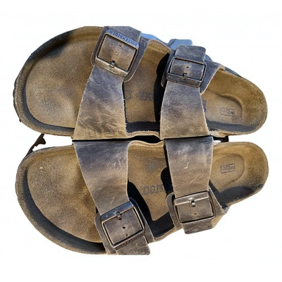 Pre-owned Birkenstock Brown Leather Sandals