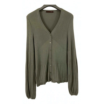 Pre-owned Bally Cashmere Cardigan In Green