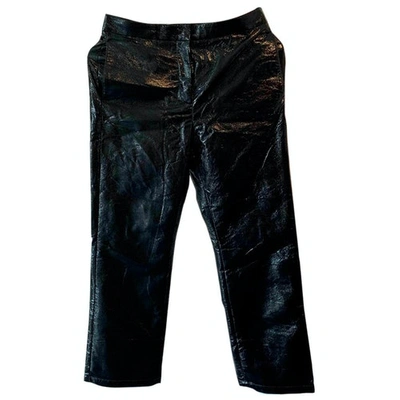 Pre-owned Dagmar Straight Pants In Black