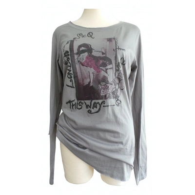 Pre-owned Mcq By Alexander Mcqueen Grey Cotton Top