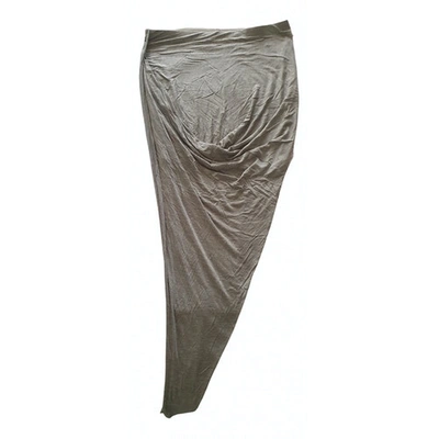 Pre-owned Helmut Lang Mini Skirt In Grey