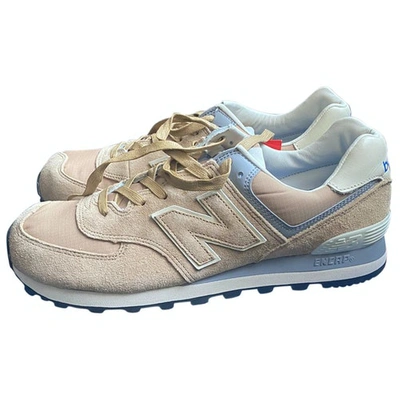 Pre-owned New Balance Cloth Trainers In Beige