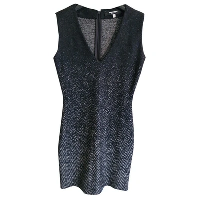 Pre-owned Dsquared2 Wool Mini Dress In Grey