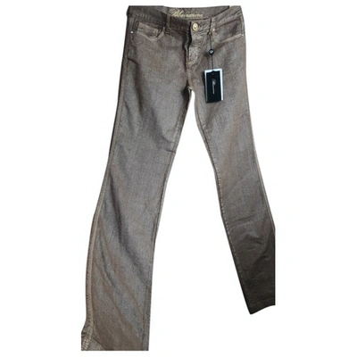 Pre-owned Blumarine Straight Pants In Brown