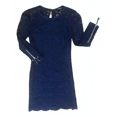 Pre-owned Juicy Couture Lace Mid-length Dress In Blue