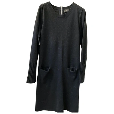 Pre-owned Bogner Wool Mid-length Dress In Black